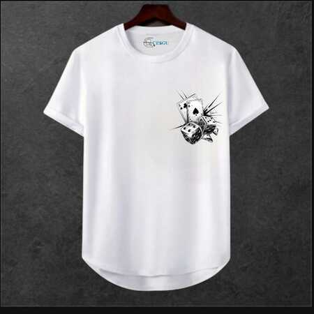 Unisex Oversize Şehir Baskili T-shirt